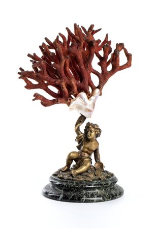  Composizione con corallo - Italia, XVIII-XIX secolo