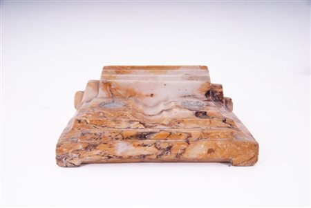  Calamaio in marmo giallo Siena - Inizi XX secolo