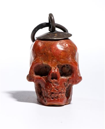  Teschio in corallo  - Italia, XVIII secolo