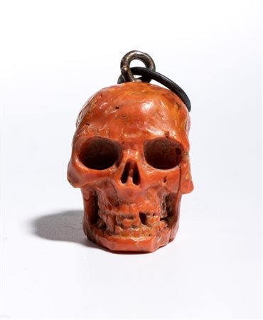  Teschio in corallo  - Italia, XVIII secolo
