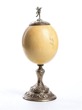  Uovo di struzzo - Italia o Francia, metà del XIX secolo