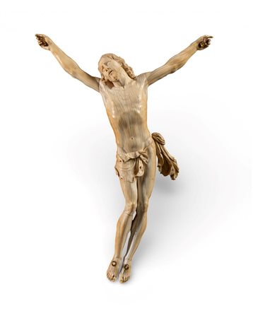 Pierre Simon Jaillot (cerchia di) Corpus Christi in avorio - Francia, seconda metà del XVII secolo