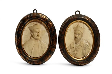  Coppia di placchette in avorio - Italia, fine XVII - inizio XVIII