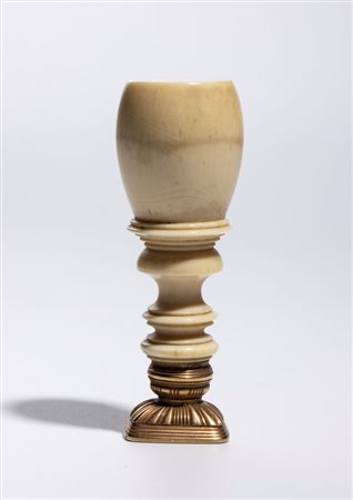  Sigillo per ceralacca, impugnatura in avorio - Francia, XIX secolo