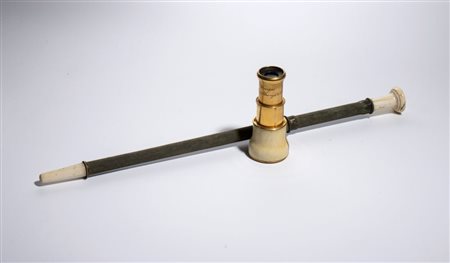  Cannocchiale e bacchetta in avorio - Francia, XIX secolo