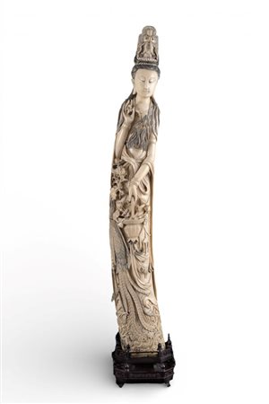  Scultura in avorio - Cina, fine XIX-inizi XX secolo