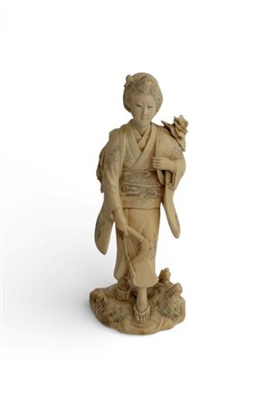  Okimono in avorio - Giappone, Periodo Meiji, 1868-1912