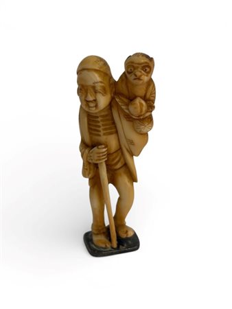  Okimono in avorio - Giappone, periodo Meiji, 1868-1912