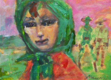 MINO MACCARI, "Volto", 1969