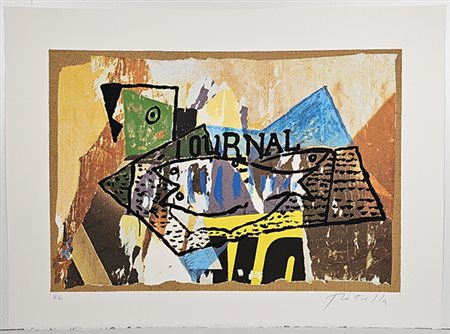 Mimmo Rotella “Il Giornale di Picasso” 
