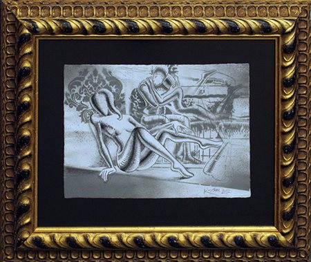 MARK KOSTABI, "Reflecton on ambition", 2022