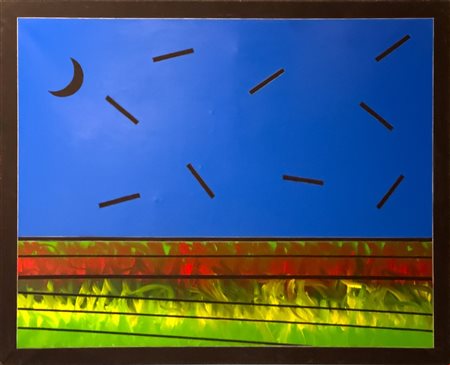 Franco Angeli, Paesaggio, metà anni Ottanta
