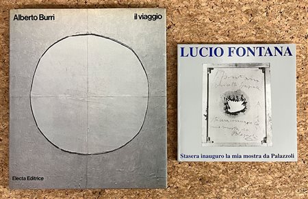 LUCIO FONTANA E ALBERTO BURRI - Lotto unico di 2 cataloghi