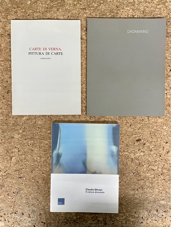 CLAUDIO OLIVIERI, DADAMAINO E CLAUDO VERNA - Lotto unico di 3 cataloghi