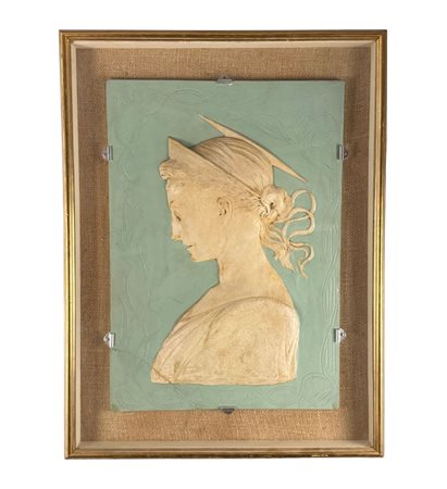 Calco in basso rilievo, periodo XIX/XX secolo scuola Italiana, raffigurante...