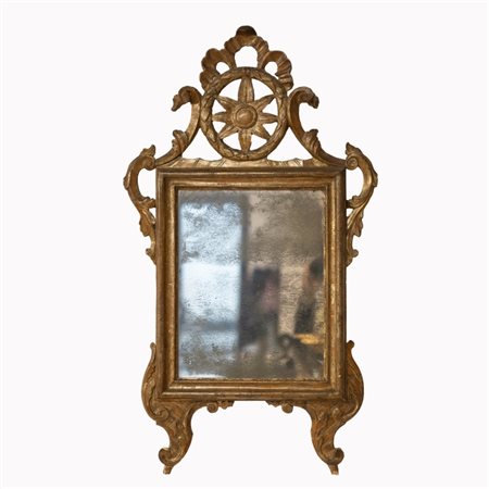 Specchiera - Marche - XVIII secolo Specchiera intagliata e dorata Marche -...