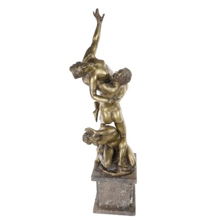 Scultura in bronzo "Ratto delle Sabine" Fine XIX inizi XX secolo Gruppo...