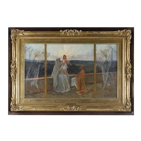 Adolfo Tommasi (Livorno, 25/01/1851 - Firenze, 15/10/1933) Sacra Famiglia con...