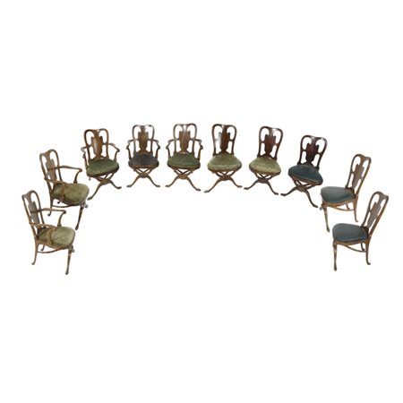 Importante gruppo di 10 sedie Queen Anne - Inghilterra 1720 ca. 10 sedute di...