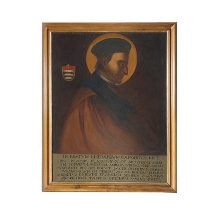 Dipinto Beato fam. Rangoni Fine XVIII secolo Dipinto olio su tela, rittratto...