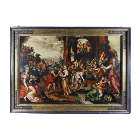 Maarten De Vos (maniera di) (Anversa, 1532 - Anversa, 1566) Rebecca ed...