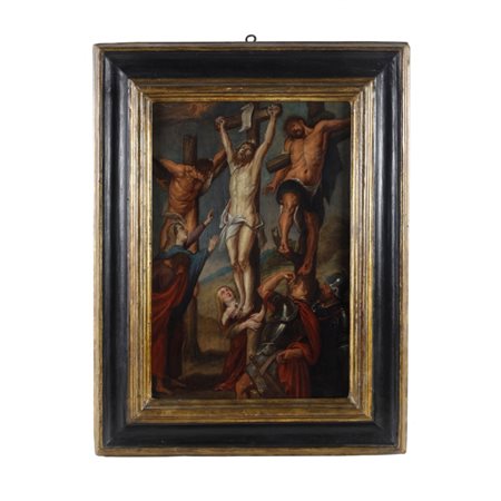 Jacob Jordaens (attribuito a) (Anversa, 1593 - Anversa, 1678) Crocifissione...