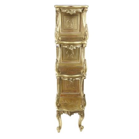 Etagere dorata stile Luigi XV - Napoli - fine XIX secolo Etagere in legno di...