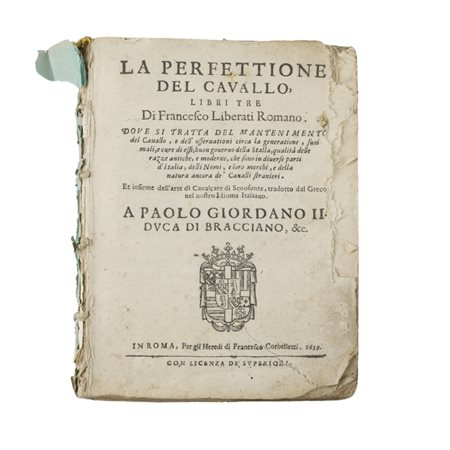 La perfezione del Cavallo Libri Tre di Francesco Liberati Romano