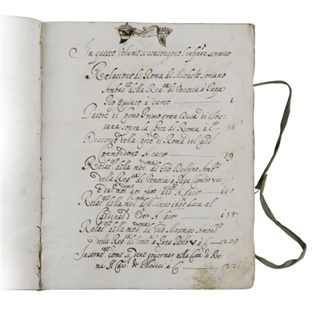 Relazioni della Corte di Roma - Manoscritto Miscellaneo