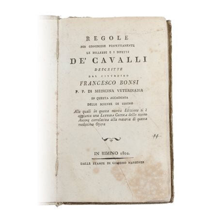 Regole per conoscere perfettamente le bellezze e i difetti DE’ Cavalli del...