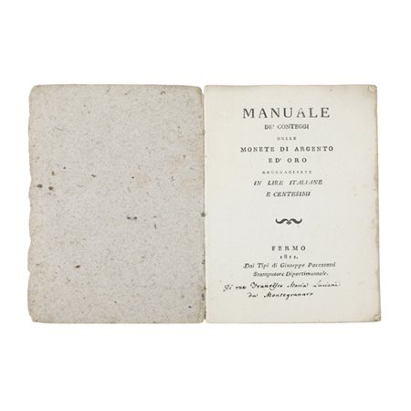 Manuale di Conti delle Monete (1811)