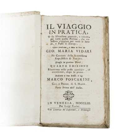 VIDARI, Giovanni Maria. Il Viaggio in Pratica.