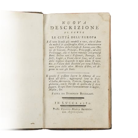 Guida al Grand Tour - Domenico Boccolari (Lucca, 1780), Nuova descrizione di...