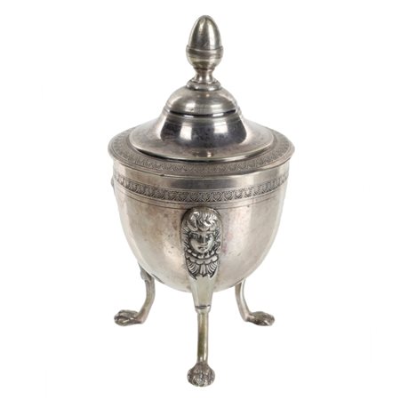Zuccheriera in argento stile Impero