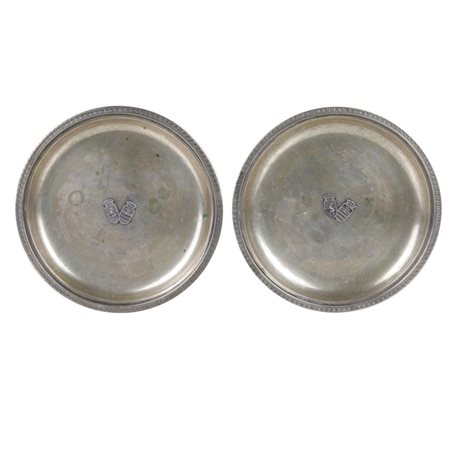 Coppia di piattini in Argento 800
