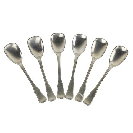 6 cucchiaini in argento