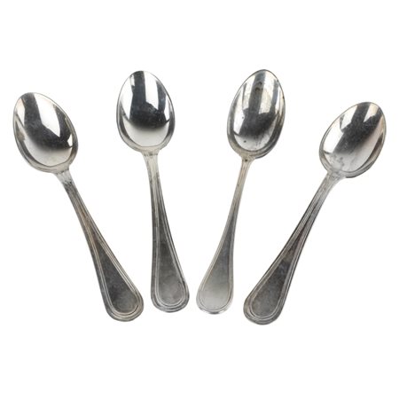 4 cucchiaini in Argento 800