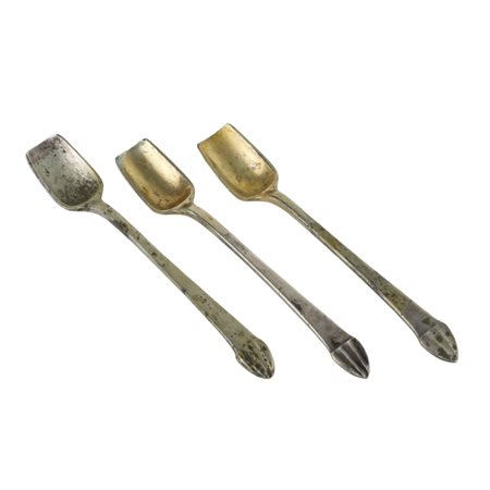 3 cucchiaini da sale e pepe in Argento 800