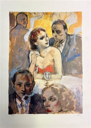Alberto Sughi “Scena da bar”