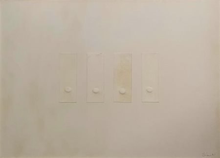 Turi Simeti “4 ovali bianchi” 1975