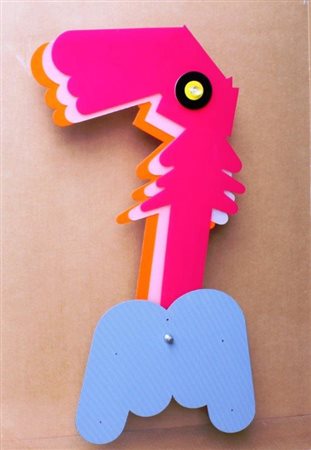 Renato Volpini Napoli 1934 Senza titolo 1970 mista su plexiglass trasparente...