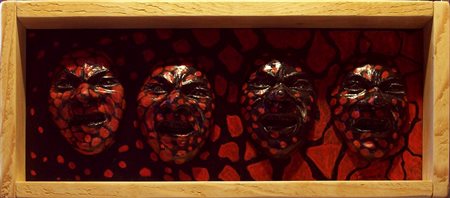 Nunzio Capece Picerno 1954 Contaminazioni: contagio 2015 Acrilico su legno e...