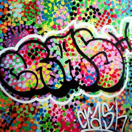 MAXCRASH Magenta 1999 #13 spray 100x100 Certificato di autenticità