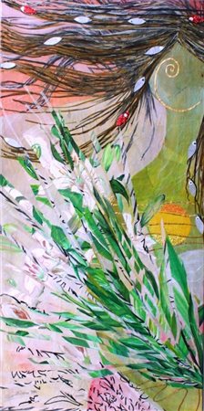 Edhèra. Stefania Semolini Isola della scala Verona 1 Donna di fiori Tecnica...