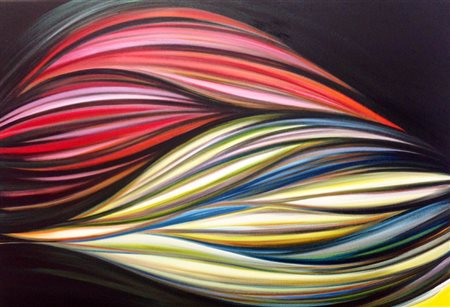 Anna Rita Cacciatore Gallipoli. ( Le ) 1963 L'incontro 2015 acrilico su tela...