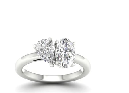 ANELLO IN ORO CON DUE DIAMANTI LABGROWN- 476 LG