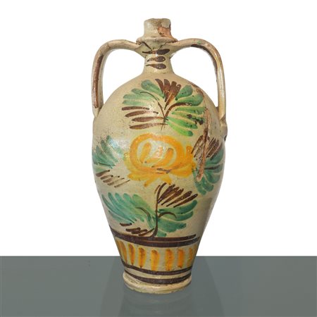 Quartara in maiolica di Caltagirone, primi 20° secolo