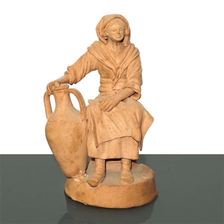Olindo Scuto (Catlagirone 1921 - 2017)  - Donna con anfora