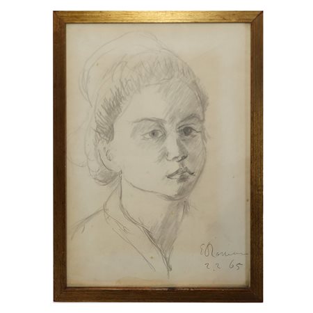 Elio Romano (Trapani 1909 - Catania 1996)  - Ragazza, 1965