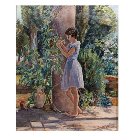 Adriana Gallo (Catania)  - Ragazza in giardino